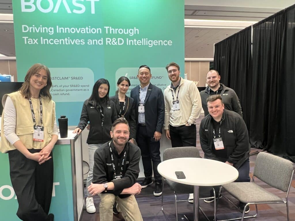 The Boast Vancouver team at the end of InnovateWest 2024 in Vancouver.
